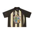 Unisex Striped Mesh Boxy Soccer Jersey