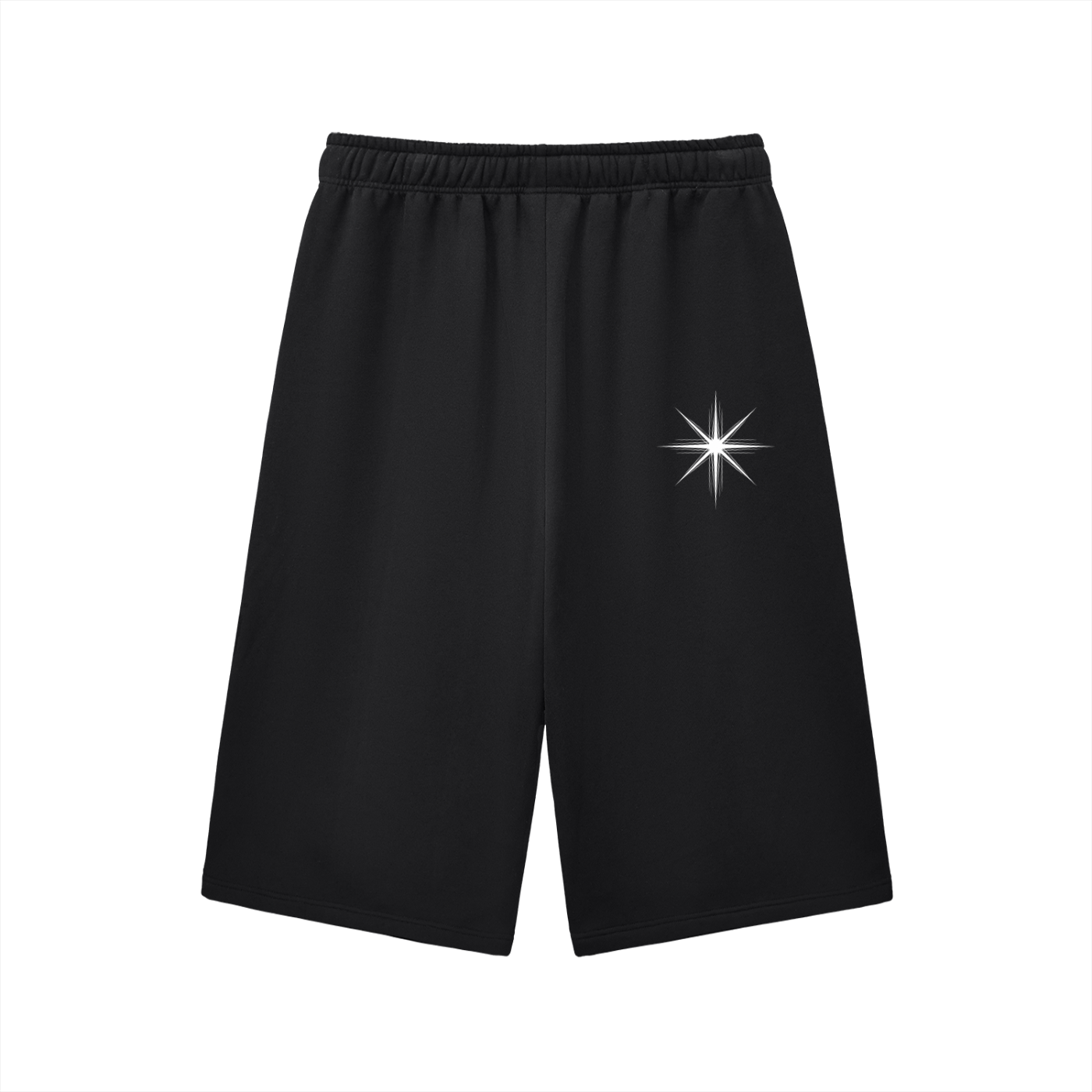 Relaxed Drawstring Three-quarter Sweatpants