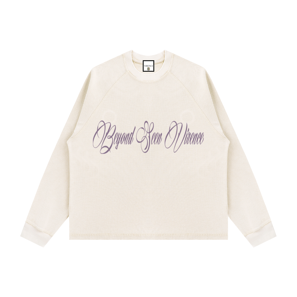 Unisex Vintage Wash Boxy  Waffle T-Shirt
