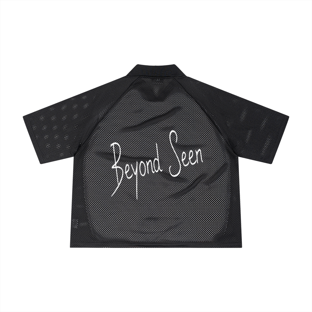 Unisex Striped Mesh Boxy Soccer Jersey