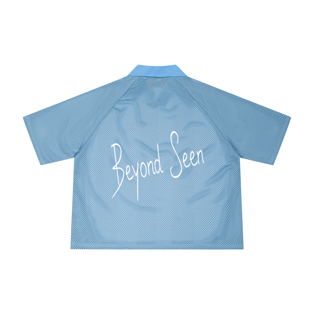 Unisex Striped Mesh Boxy Soccer Jersey