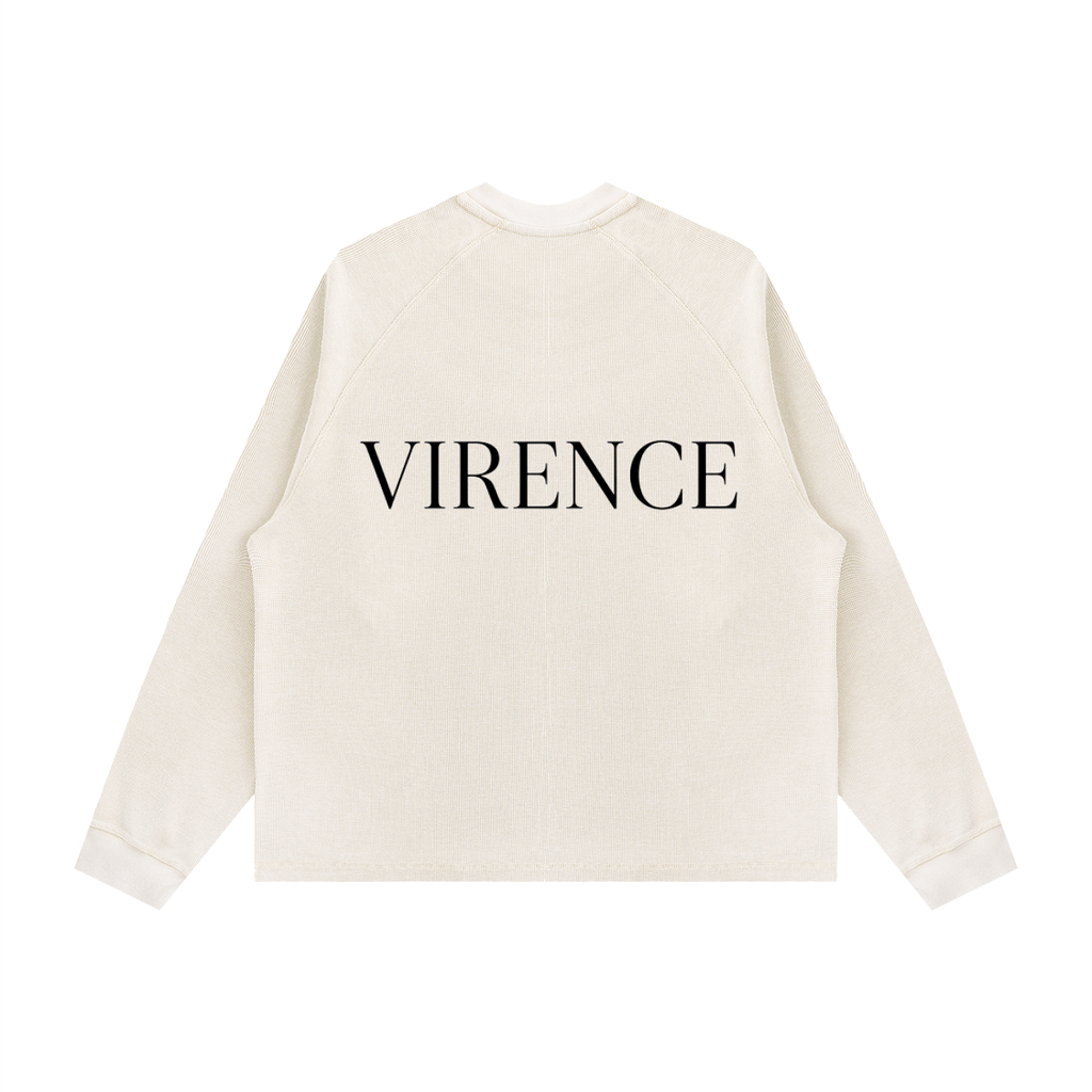 Unisex Vintage Wash Boxy  Waffle T-Shirt