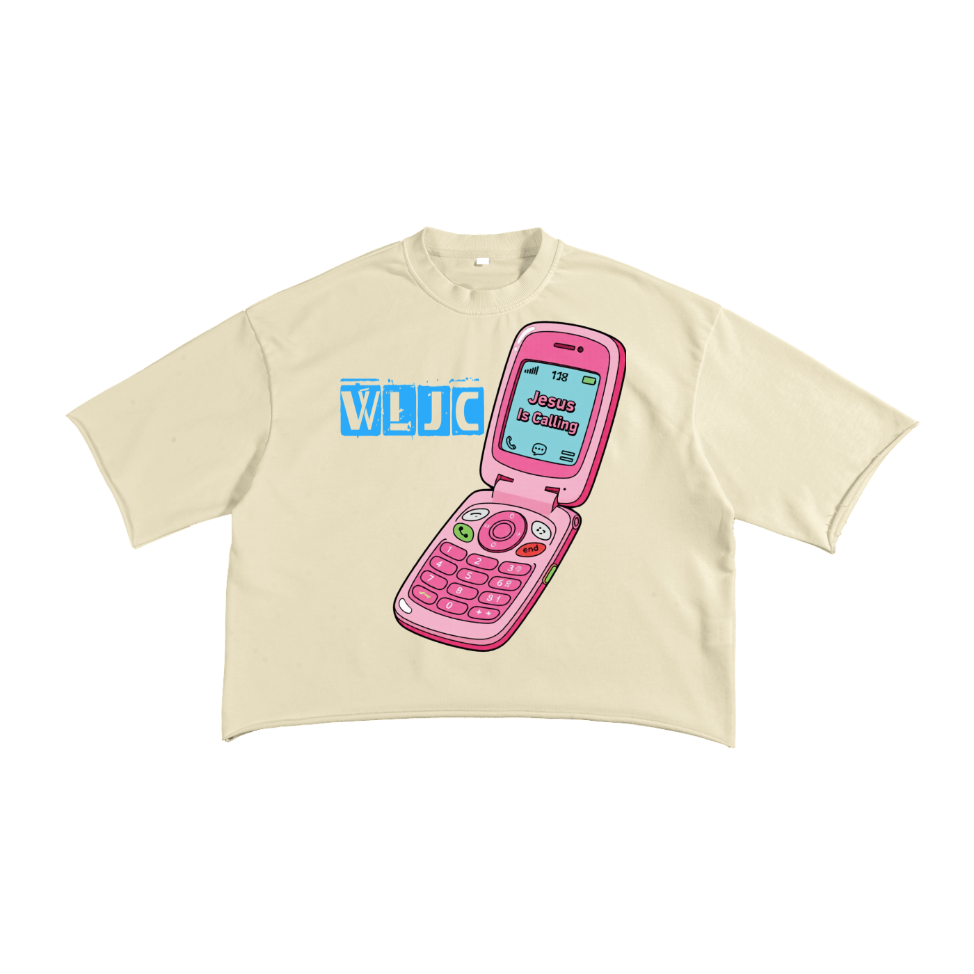 French Terry Raw Edge T-Shirt