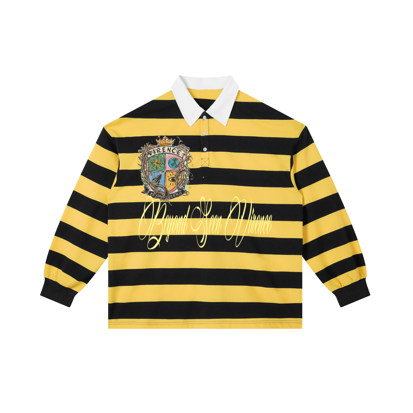 Color Block Stripe Polo Shirt