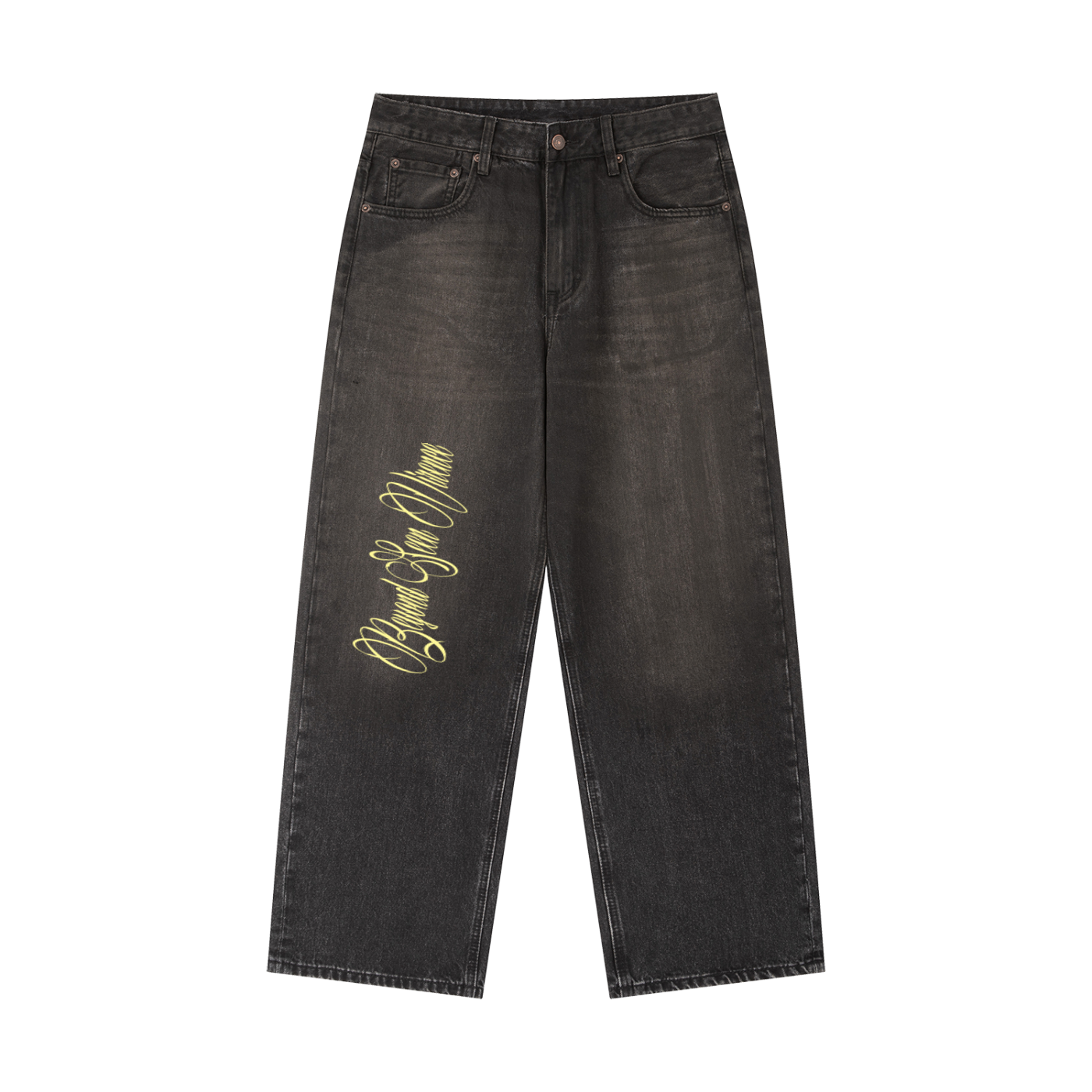 Vintage Wash Heavyweight Denim Jeans