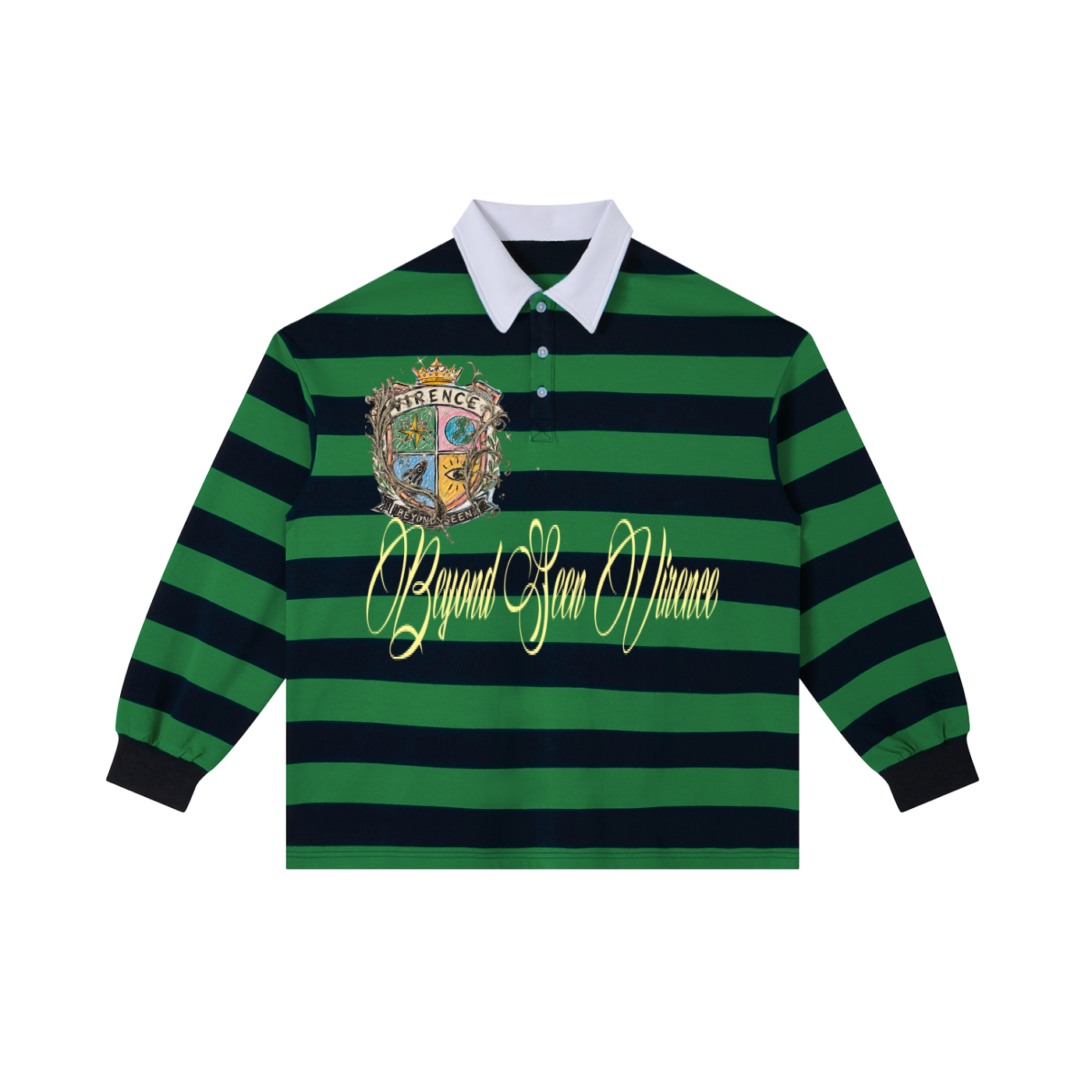 Color Block Stripe Polo Shirt