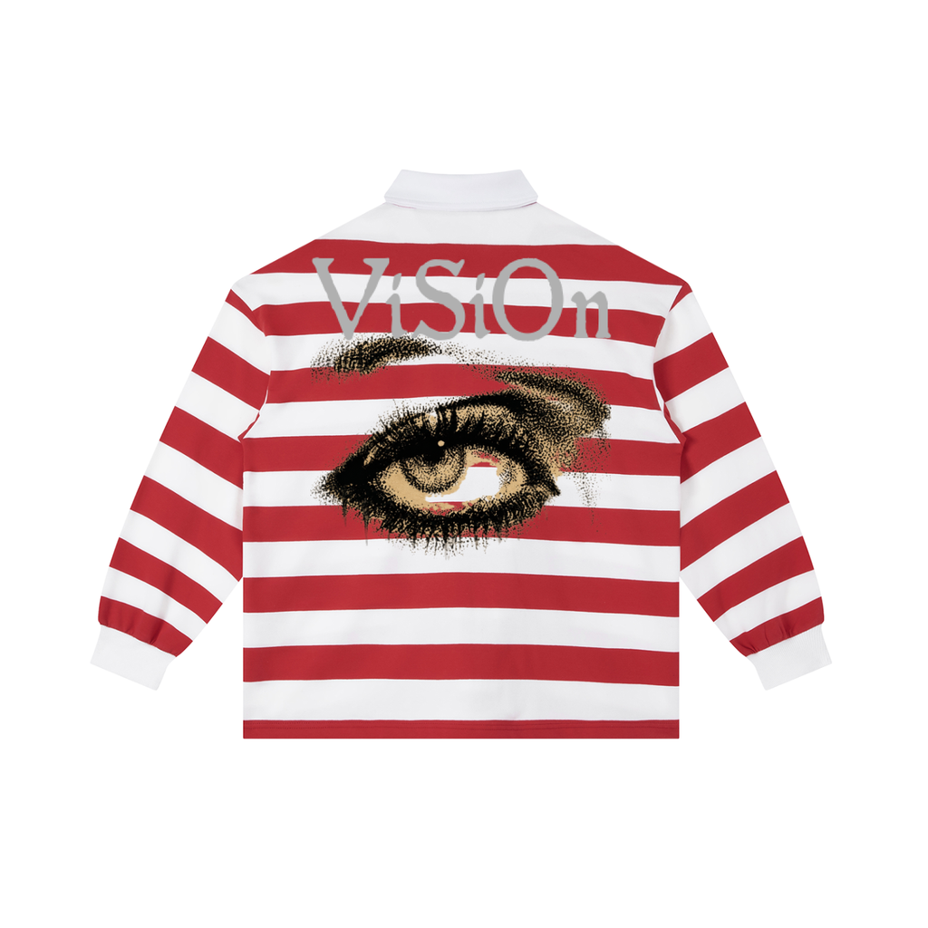 Color Block Stripe Polo Shirt