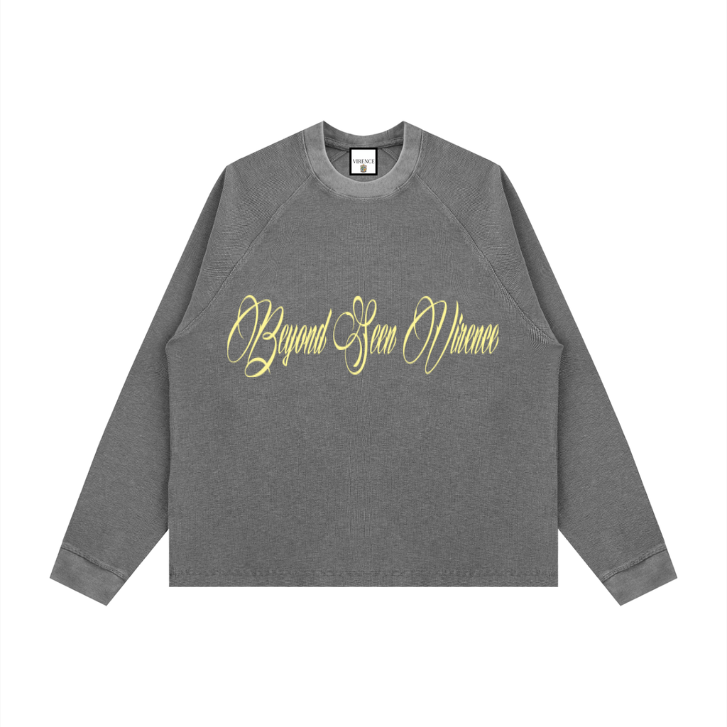 Unisex Vintage Wash Boxy  Waffle T-Shirt