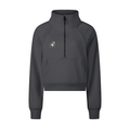 Cropped Half-Zip Sweatshirt