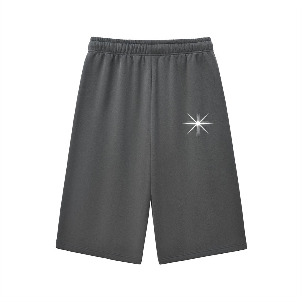 Relaxed Drawstring Three-quarter Sweatpants