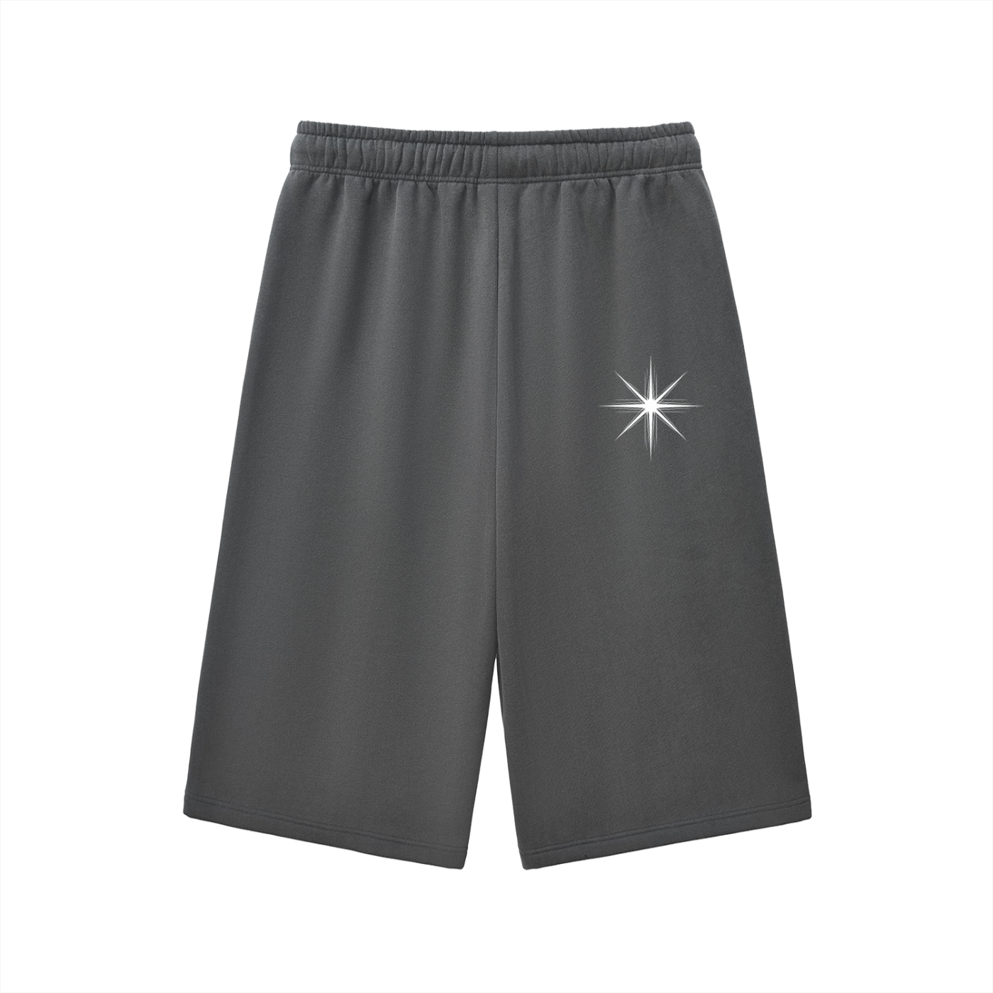 Relaxed Drawstring Three-quarter Sweatpants