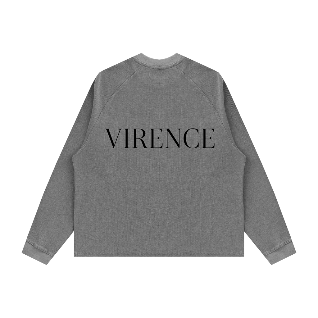 Unisex Vintage Wash Boxy  Waffle T-Shirt