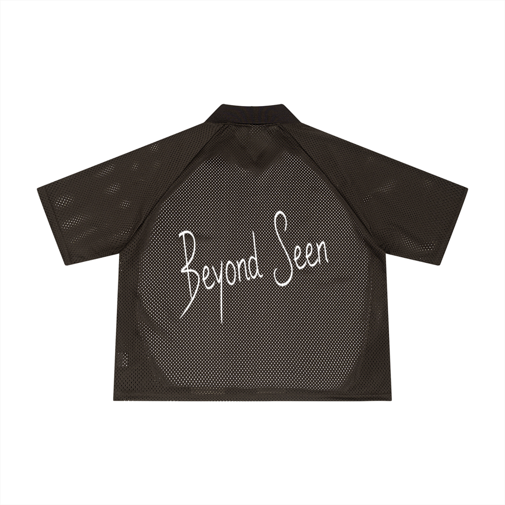 Unisex Striped Mesh Boxy Soccer Jersey