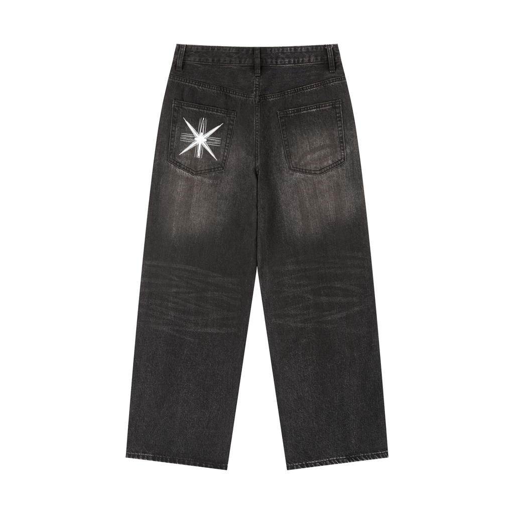 Vintage Wash Heavyweight Denim Jeans