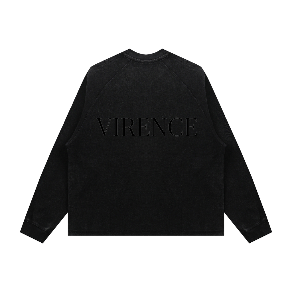 Unisex Vintage Wash Boxy  Waffle T-Shirt