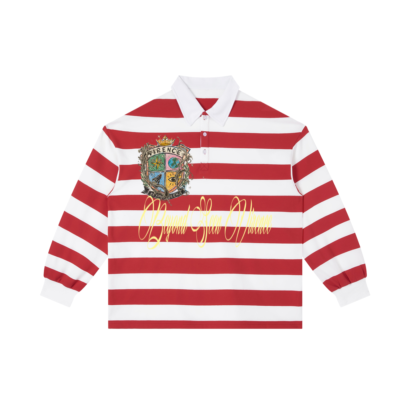 Color Block Stripe Polo Shirt